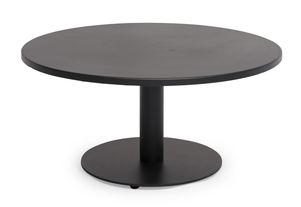 Näsby Loungetisch Metall schwarz Ø 80 cm von Hillerstorp