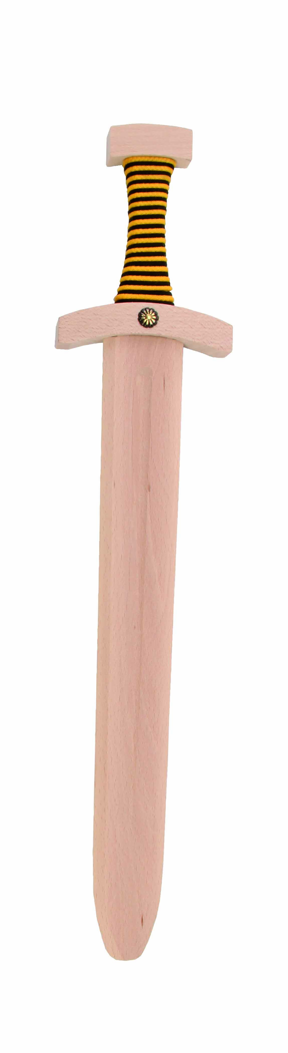 Spiel-Schwert, Ritter Ausrüstung, schwarz/gelb, 48 cm