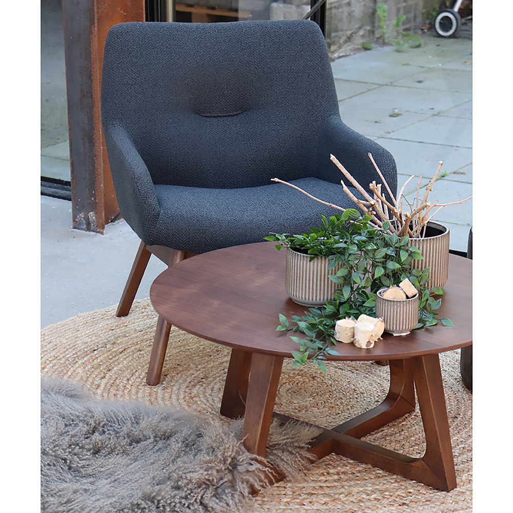 Runder Bombay Teppich Ø150 cm, natürliche Jute