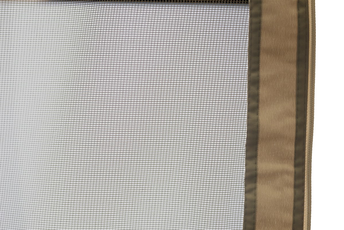 Moskitonetze für Pavillon 300x300 cm, 4er-Set dunkel-beige