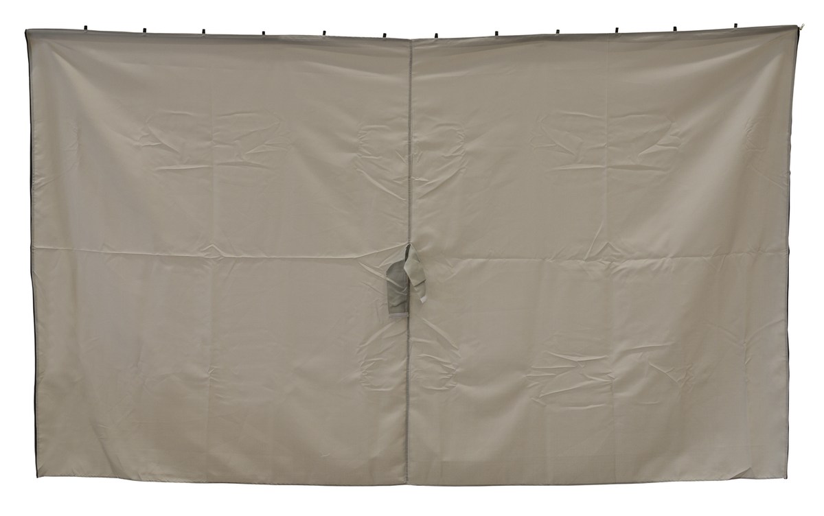 Seitenwände für Pavillon 300x400 cm, 4er-Set hellgrau