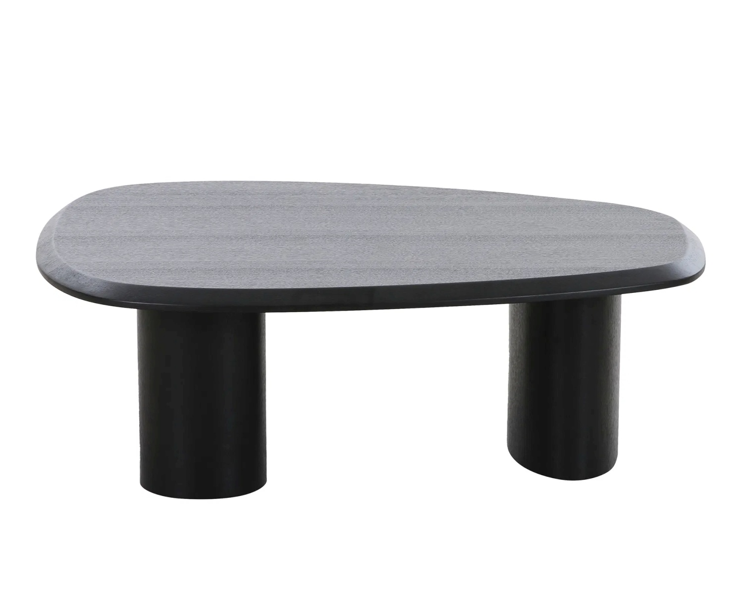 Tirano Couchtisch 78x96 cm, Eschenfurnier schwarz