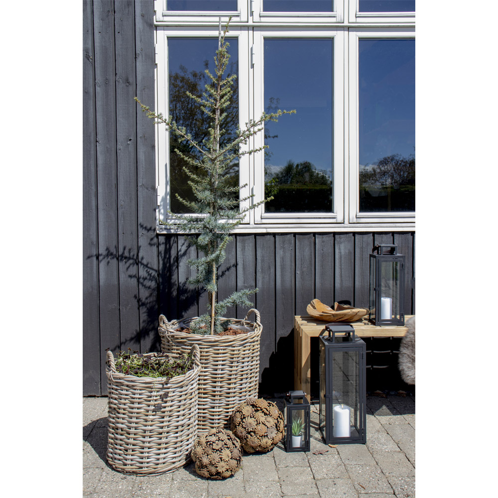 Indo Naturkörbe 2er Set, Kubu-Rattan