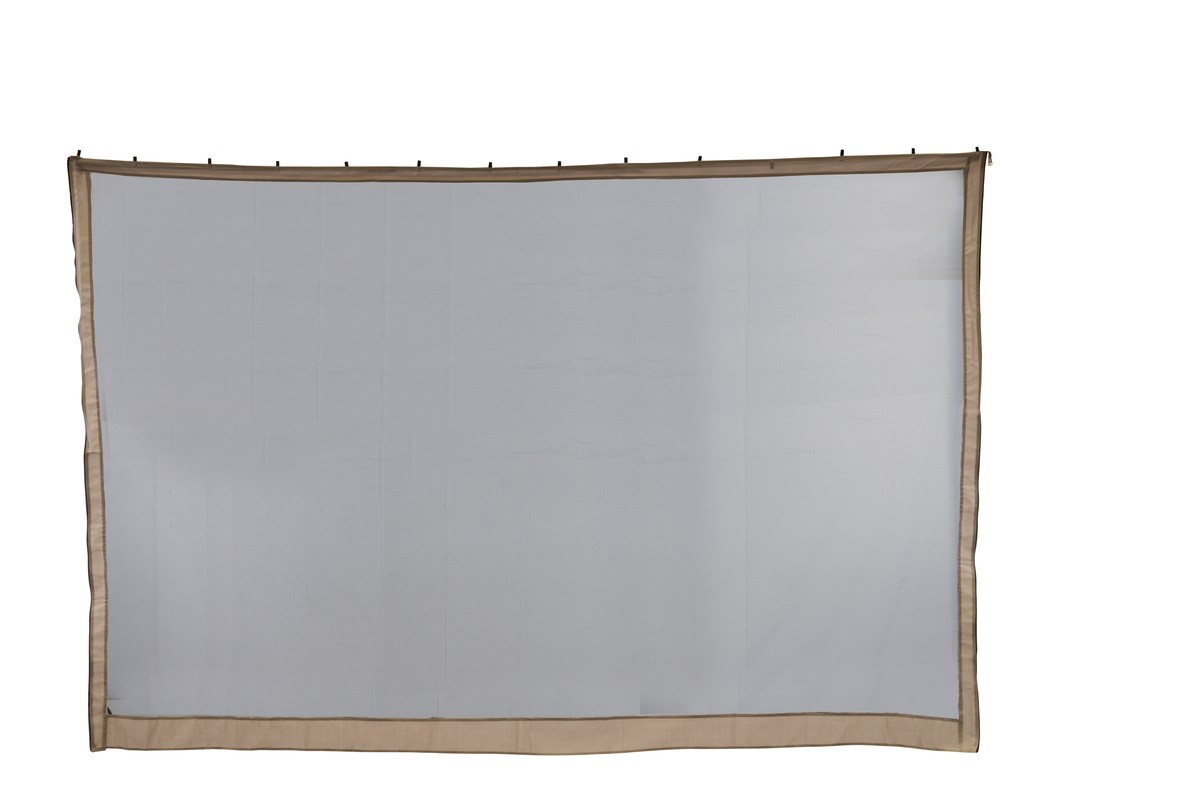 Moskitonetze für Pavillon 300x300 cm, 4er-Set dunkel-beige