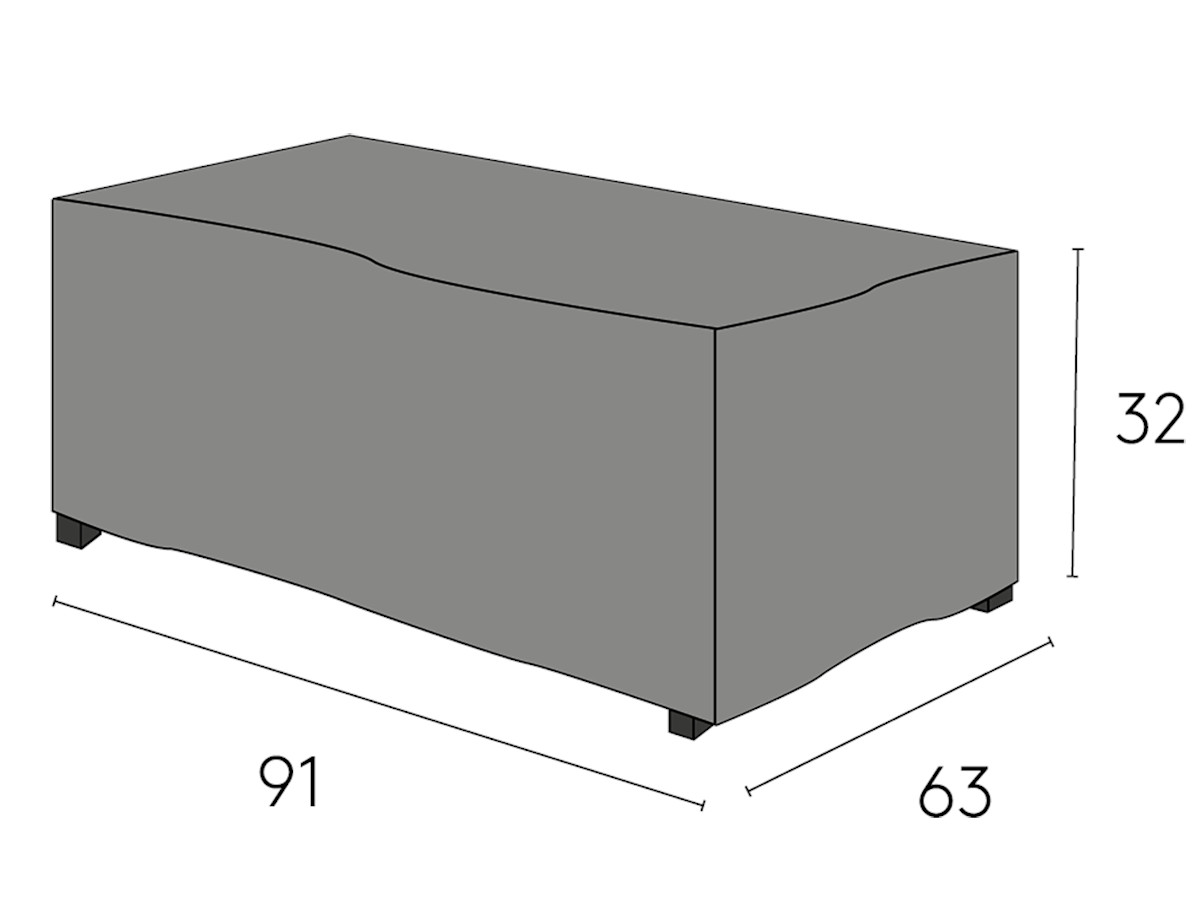 Schutzhülle für Lundamo Loungetisch, 91x63x32 cm von Hillerstorp