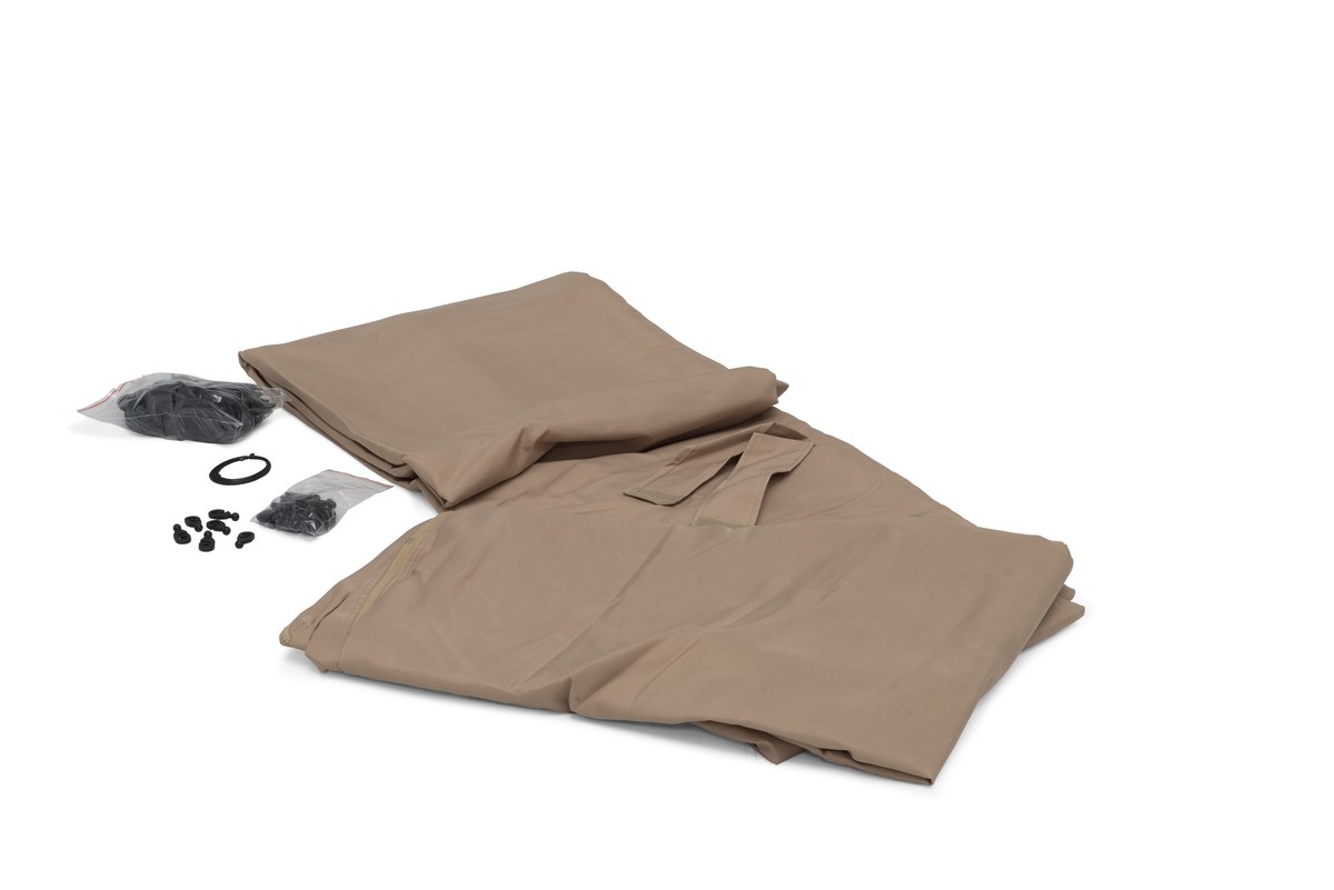 Seitenwände für Pavillon 300x300 cm, 4er-Set dunkel-beige