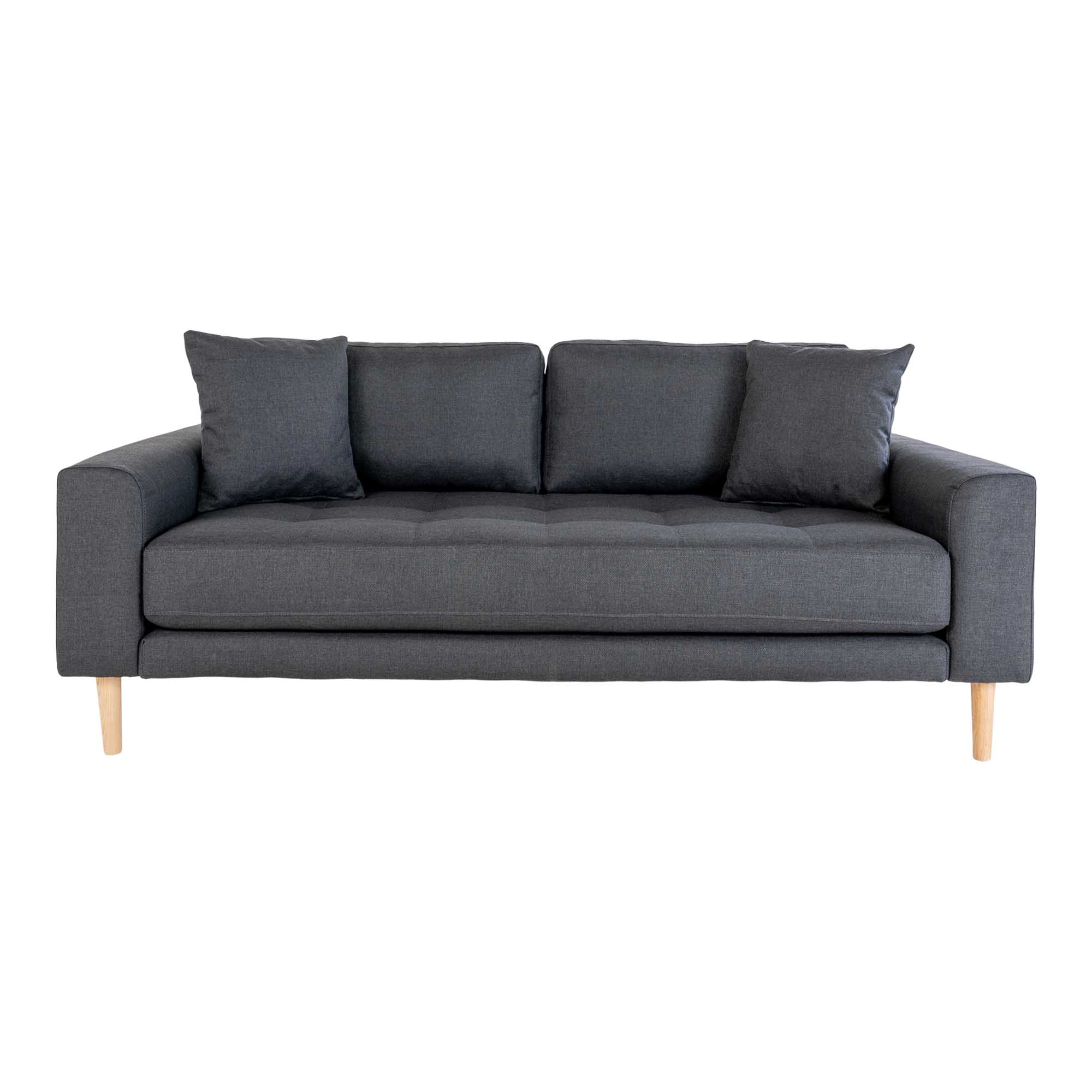 2,5 Sitzer Sofa - Lido, versch. Farben mit 2 Kissen