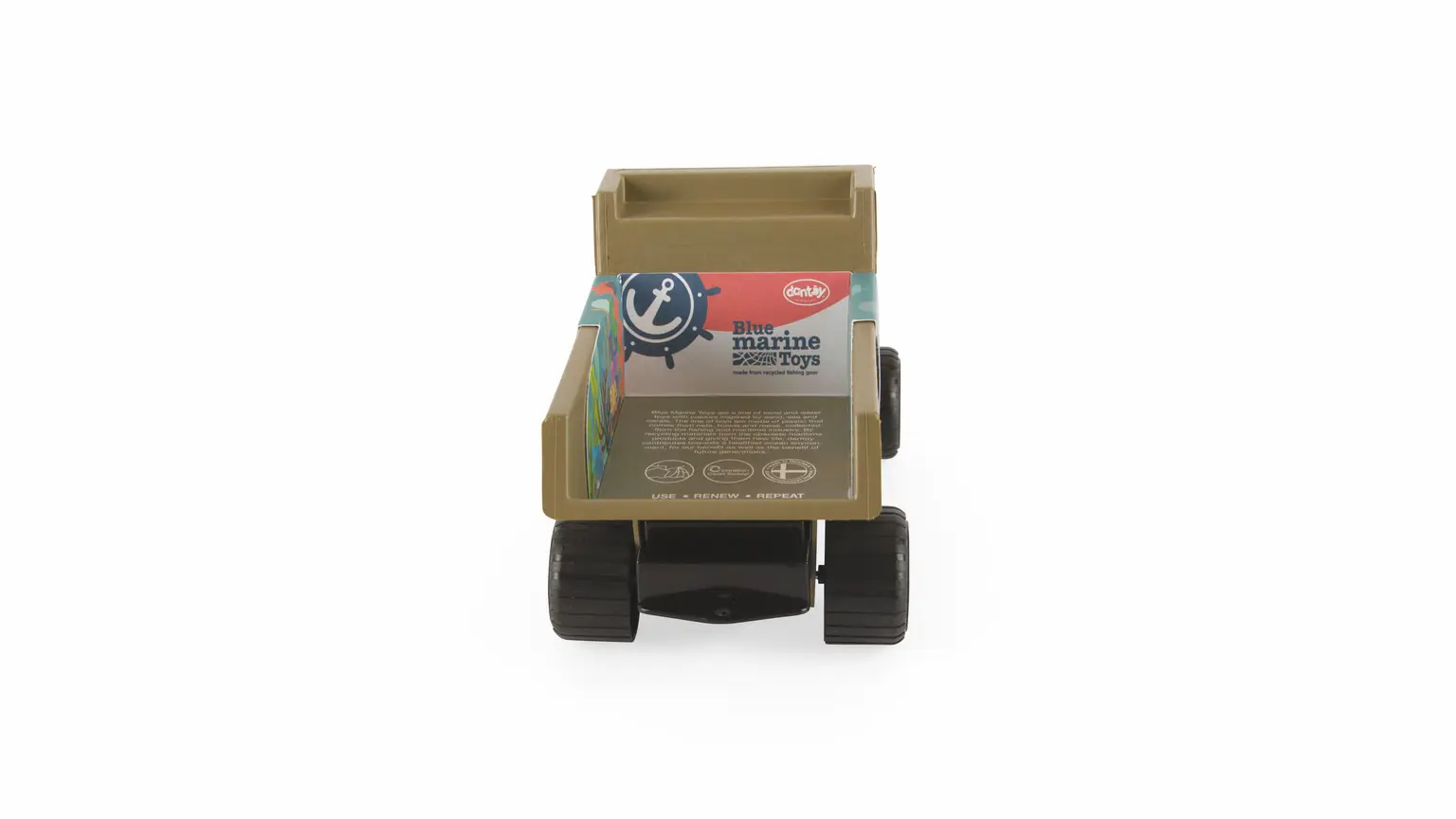 Blue Marine Toy Kipplaster (28 cm) aus maritimem Recyclingkunststoff