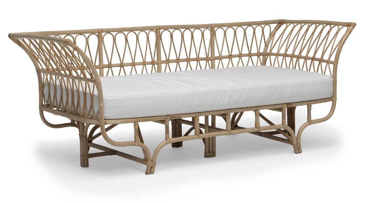 Lyckesö Rattan-Tagesbett / Daybed inkl. Polster von Hillerstorp