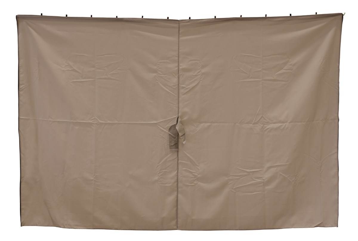 Seitenwände für Pavillon 300x300 cm, 4er-Set dunkel-beige