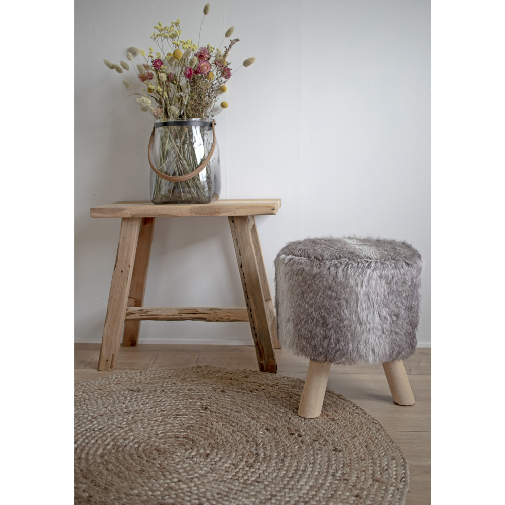 Runder Bombay Teppich Ø150 cm, natürliche Jute