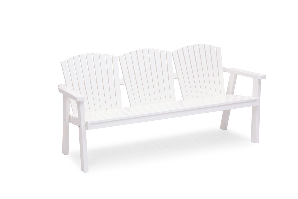 Solvik Sofa, Gartenbank aus FSC-Holz weiß von Hillerstorp