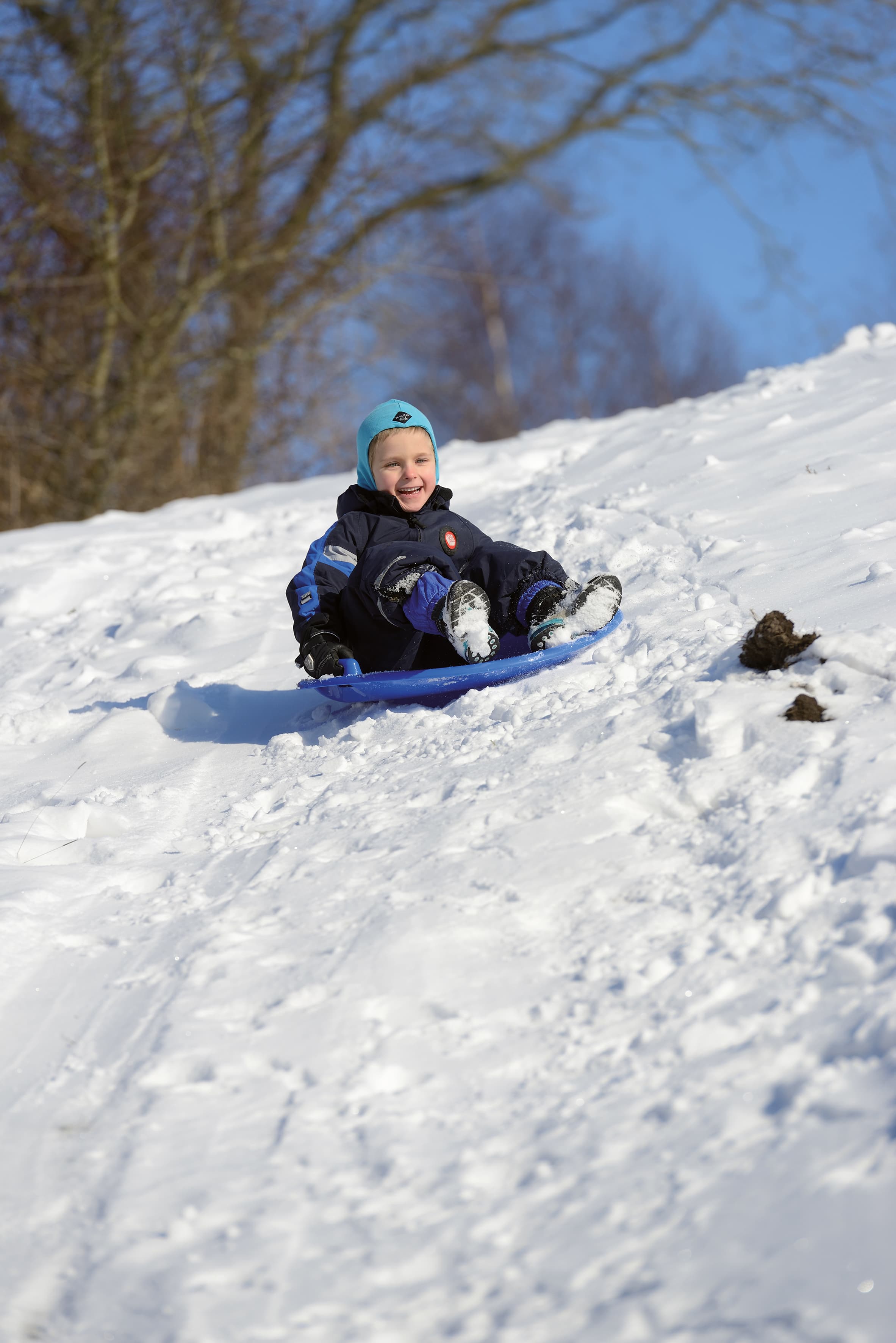 Schneerutscher, Funbob, blau, Ø 63 cm