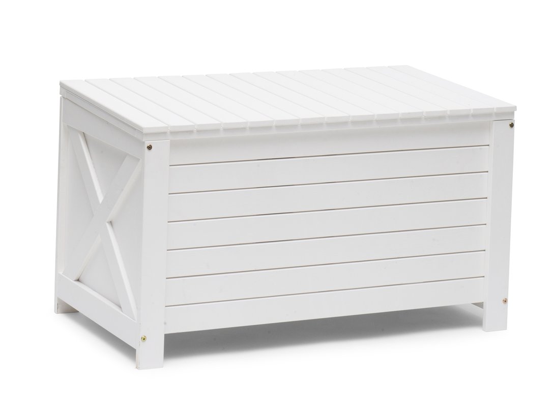 Läckö Gartenbox 134 x 59 x 64 cm weiß , Holz - Auflagenbox, Deckel wasserfest