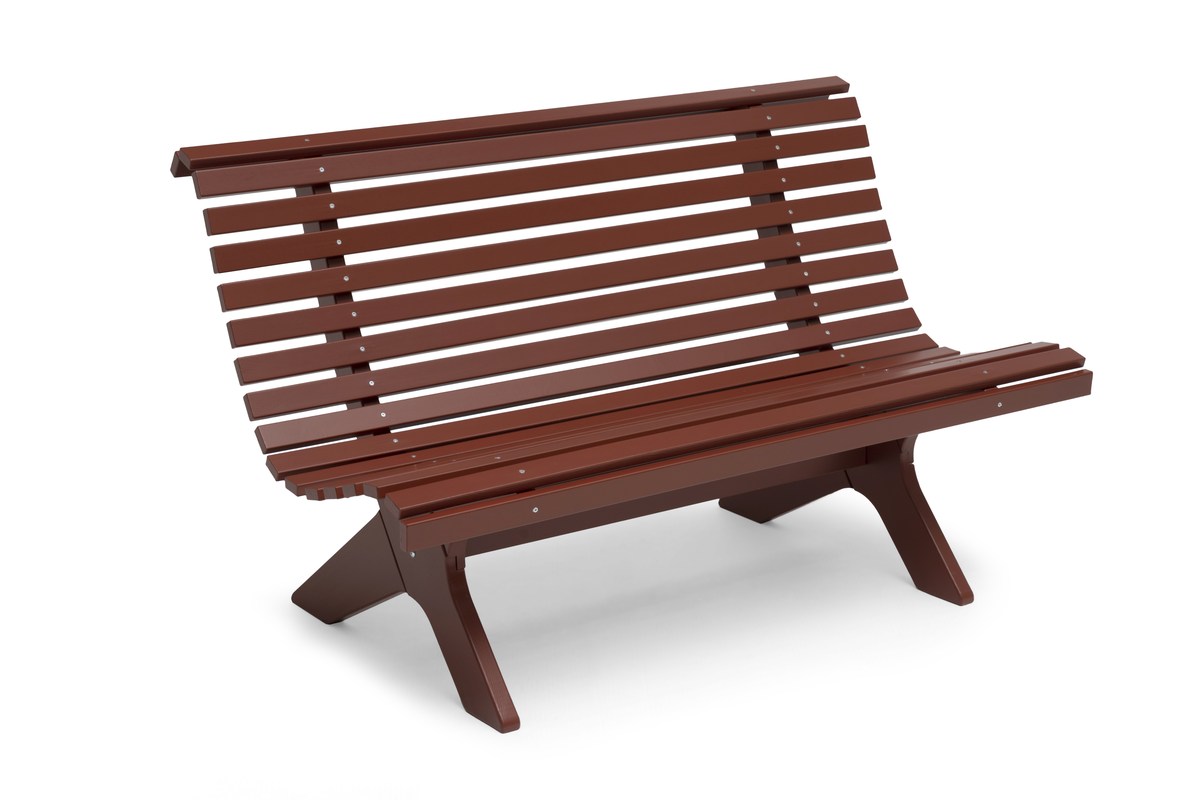 Lund Gartenbank 139x77x87 cm, FSC-Kiefernholz oxidrot