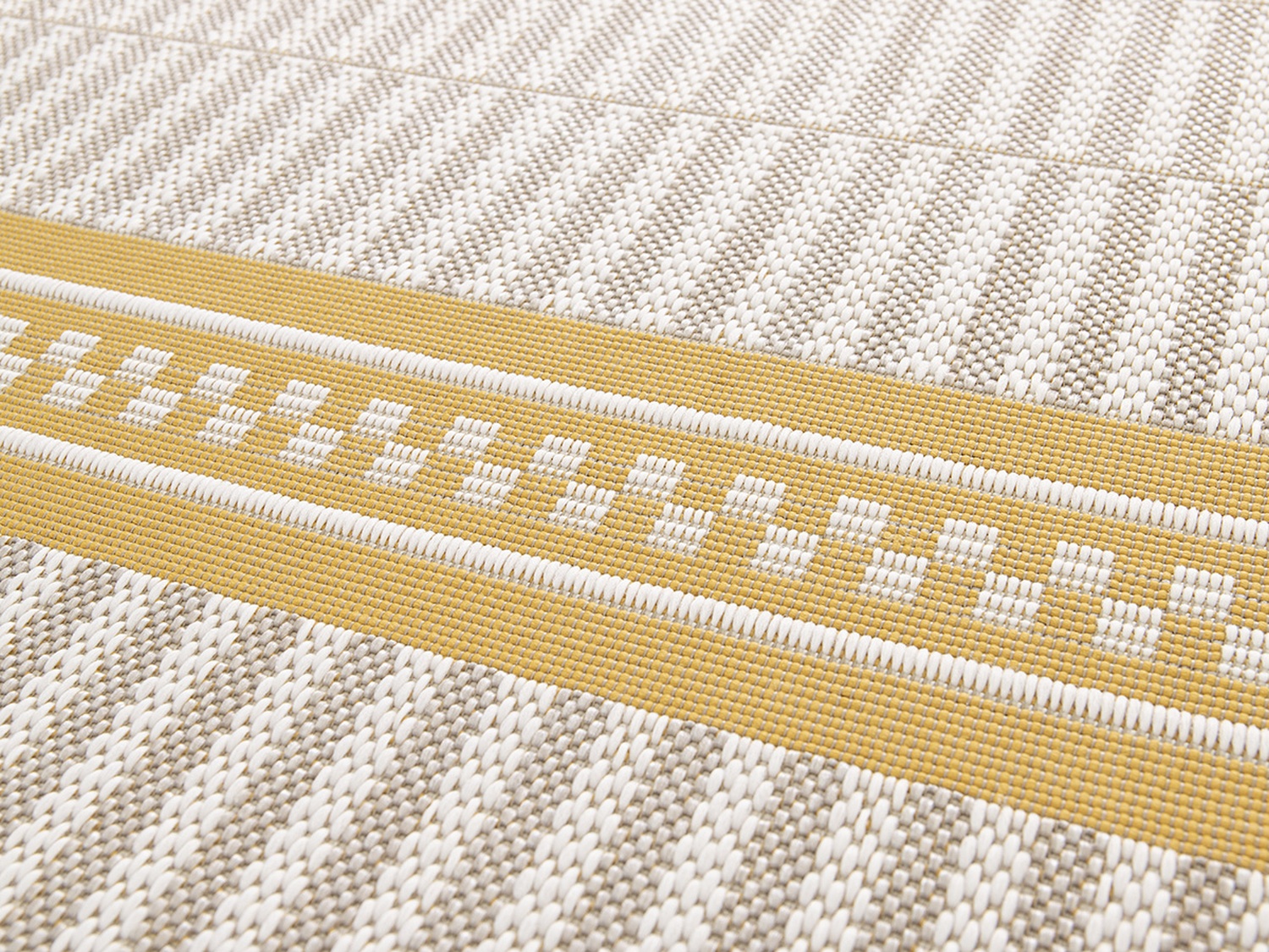 Rory Outdoorteppich 160x230 cm beige-weiß-gelb