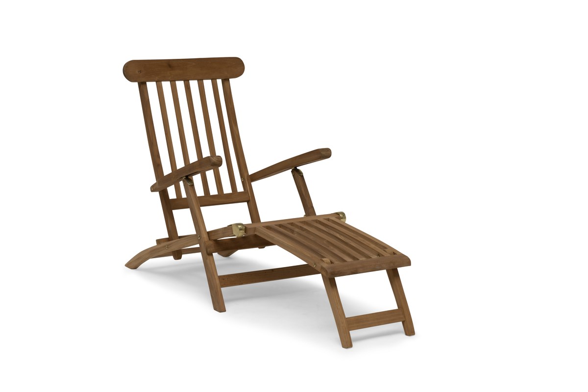 Nova Teak Deck Chair, Klapp-Liegestuhl von Hillerstorp