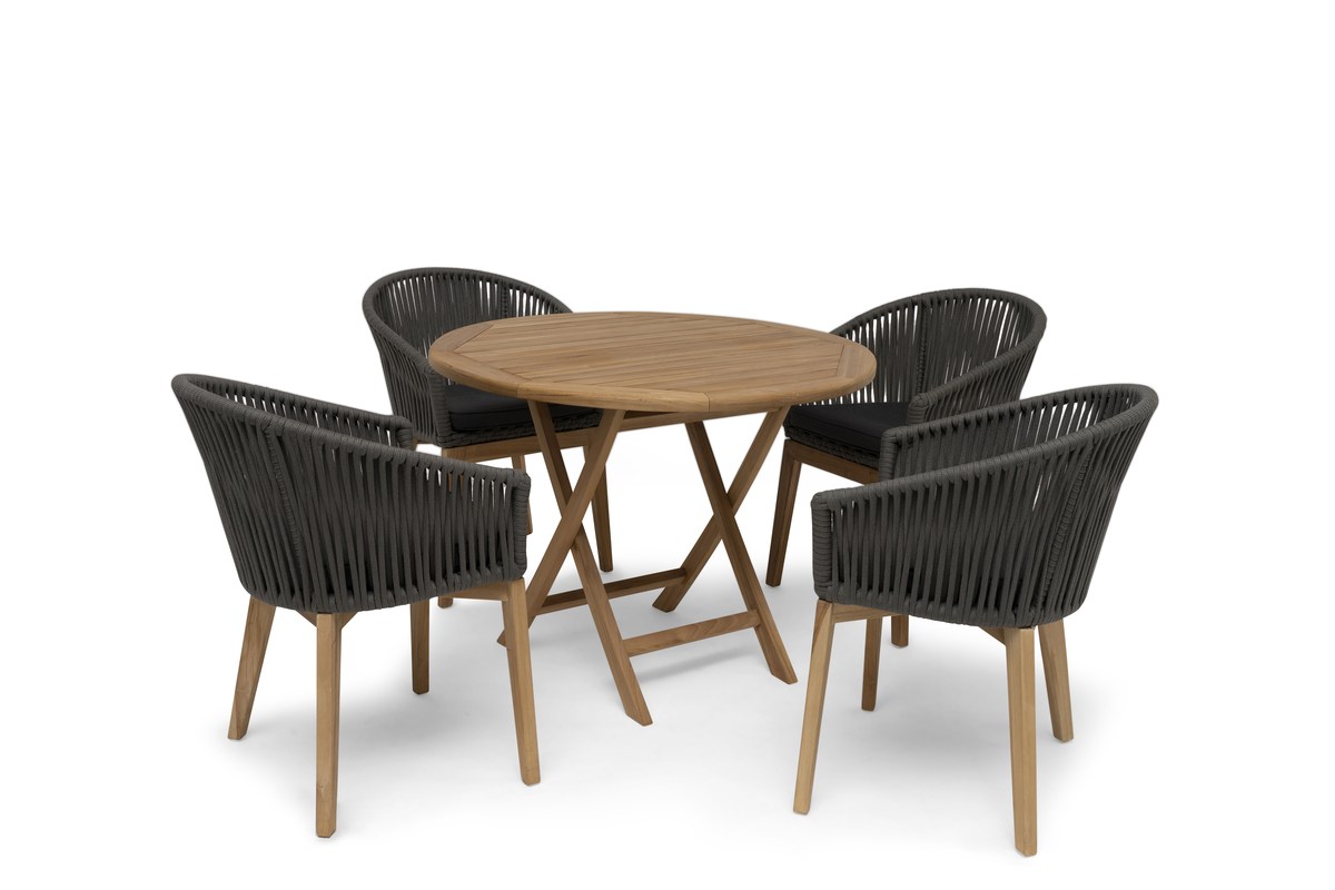 Nova Teak-Klapptisch rund Ø100 cm von Hillerstorp