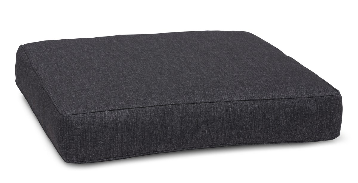 Madrid 542 Sitzkissen 64x64x12 cm schwarz-meliert, Polyester