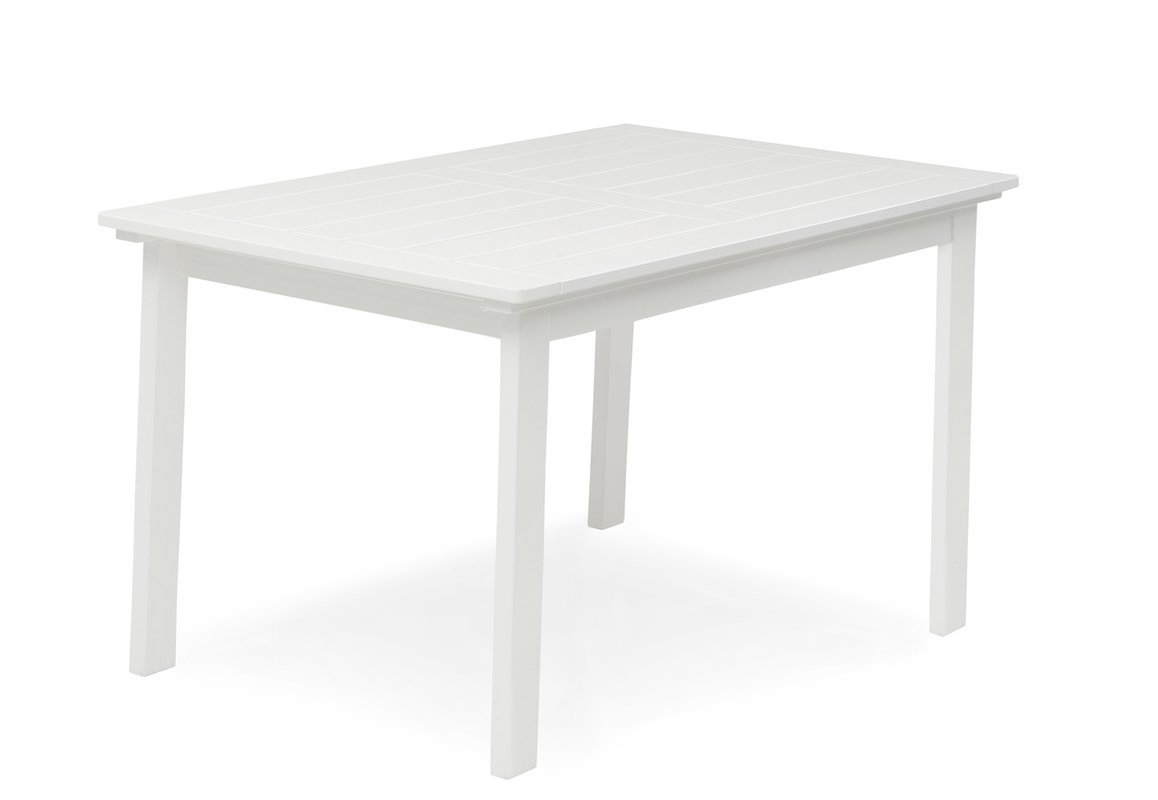 Läckö Holz-Gartentisch 135x80 cm, Kernkiefer weiß