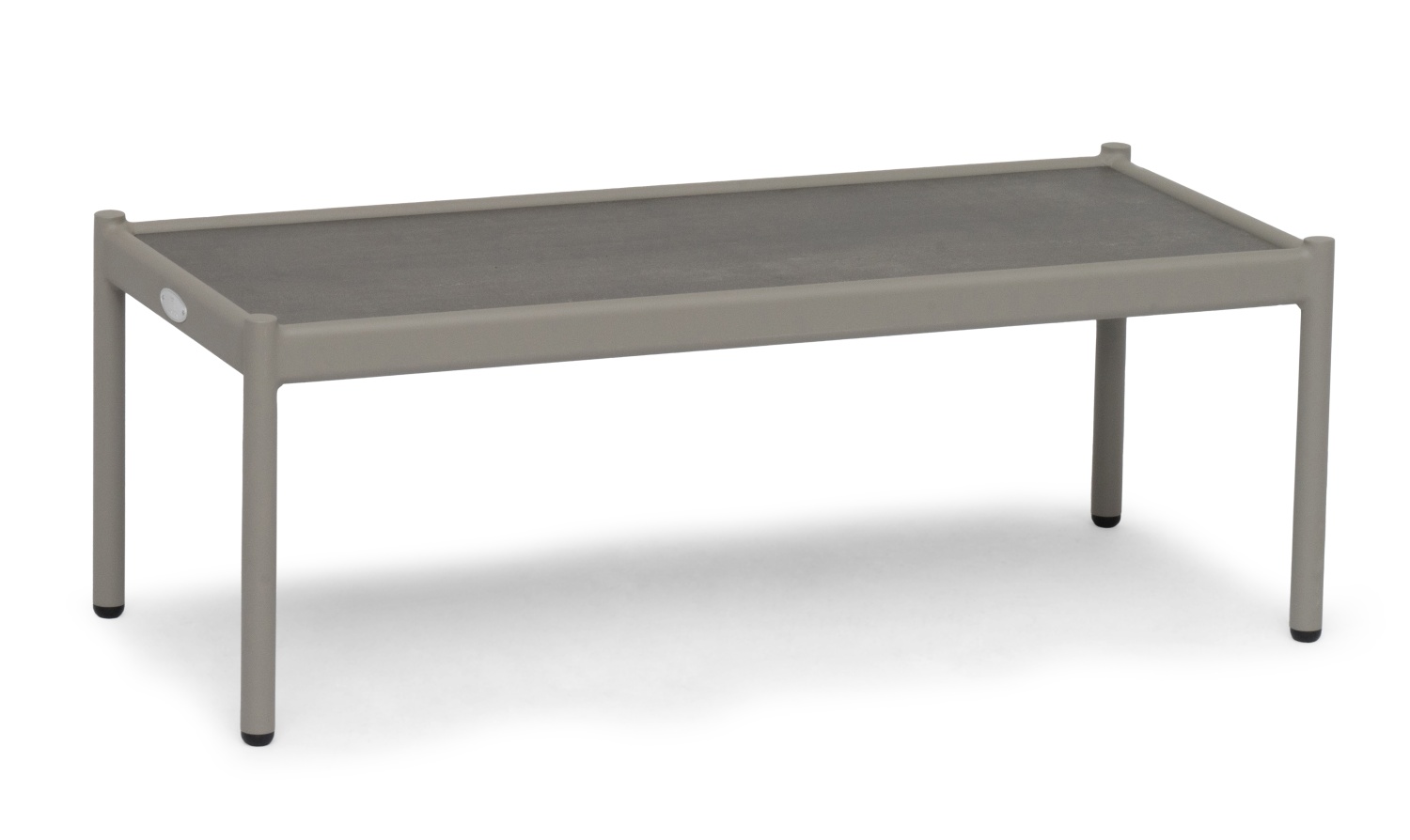 Bolmsö Loungetisch/Mitteltisch Alu sand 40x80 cm mit Keramikplatte