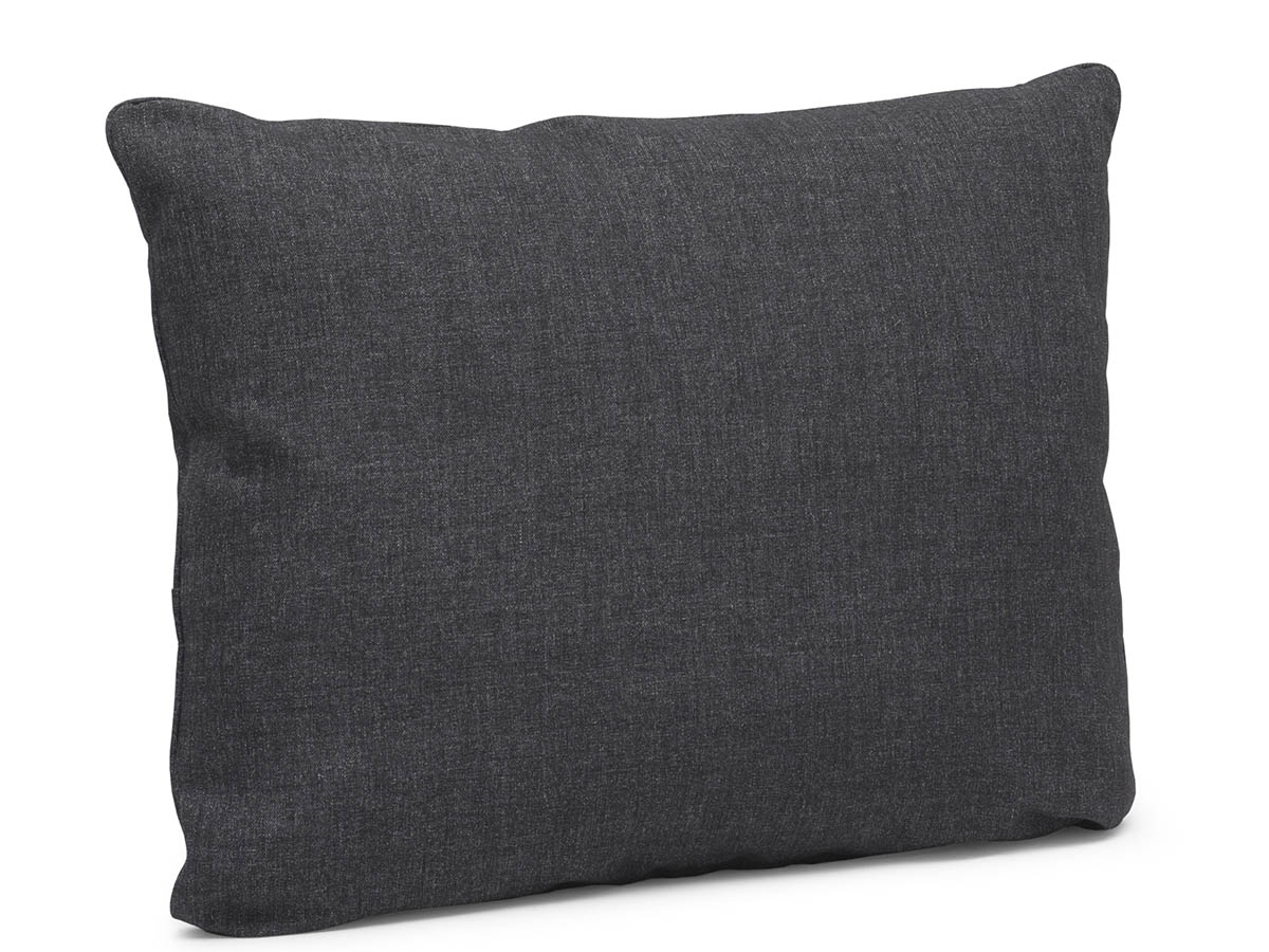 Madrid 541 Rückenkissen 65x48x20 cm Kuschelkissen schwarz-meliert, Polyester