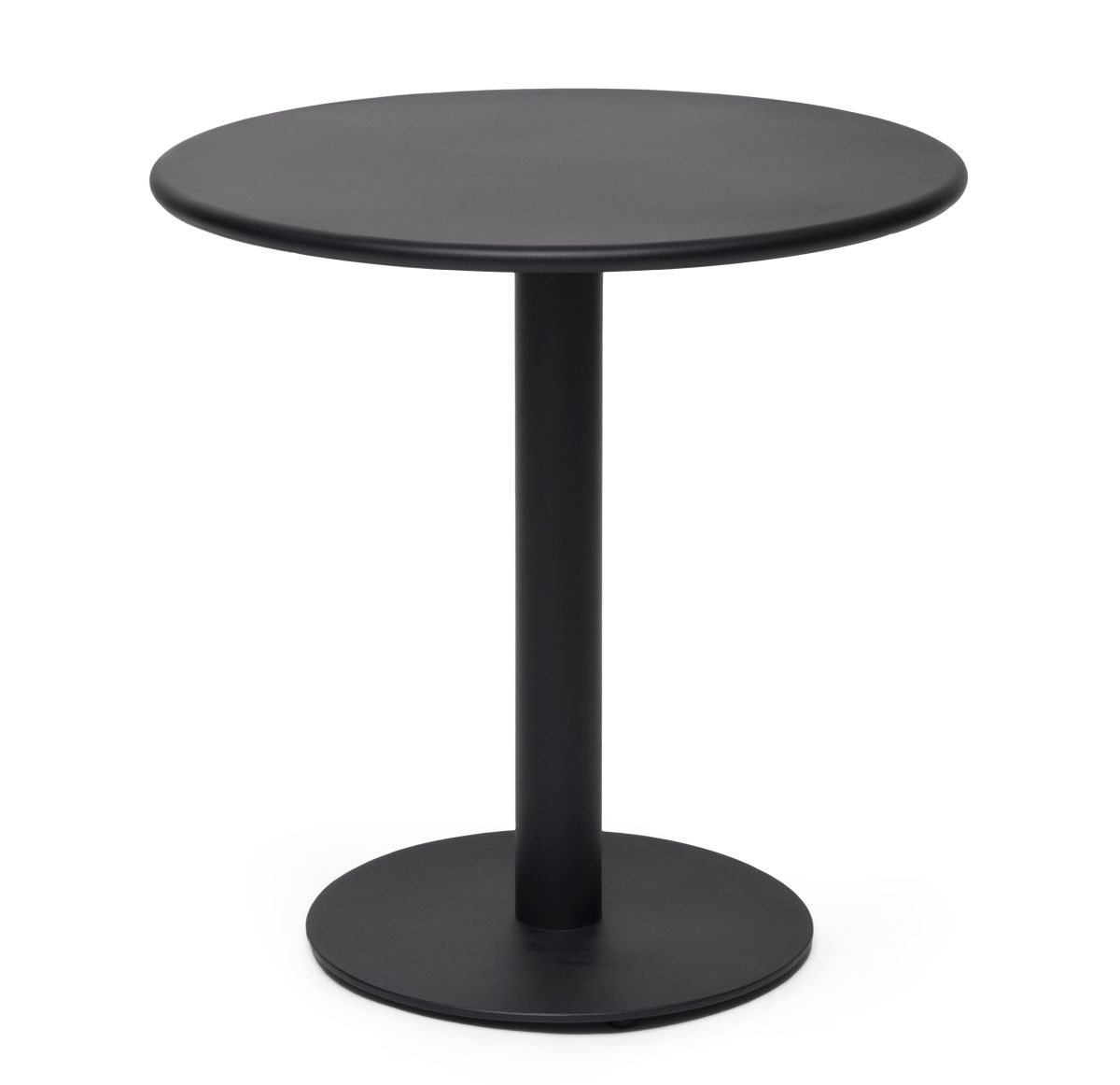 Näsby Bistrotisch Metall schwarz Ø 70 cm von Hillerstorp