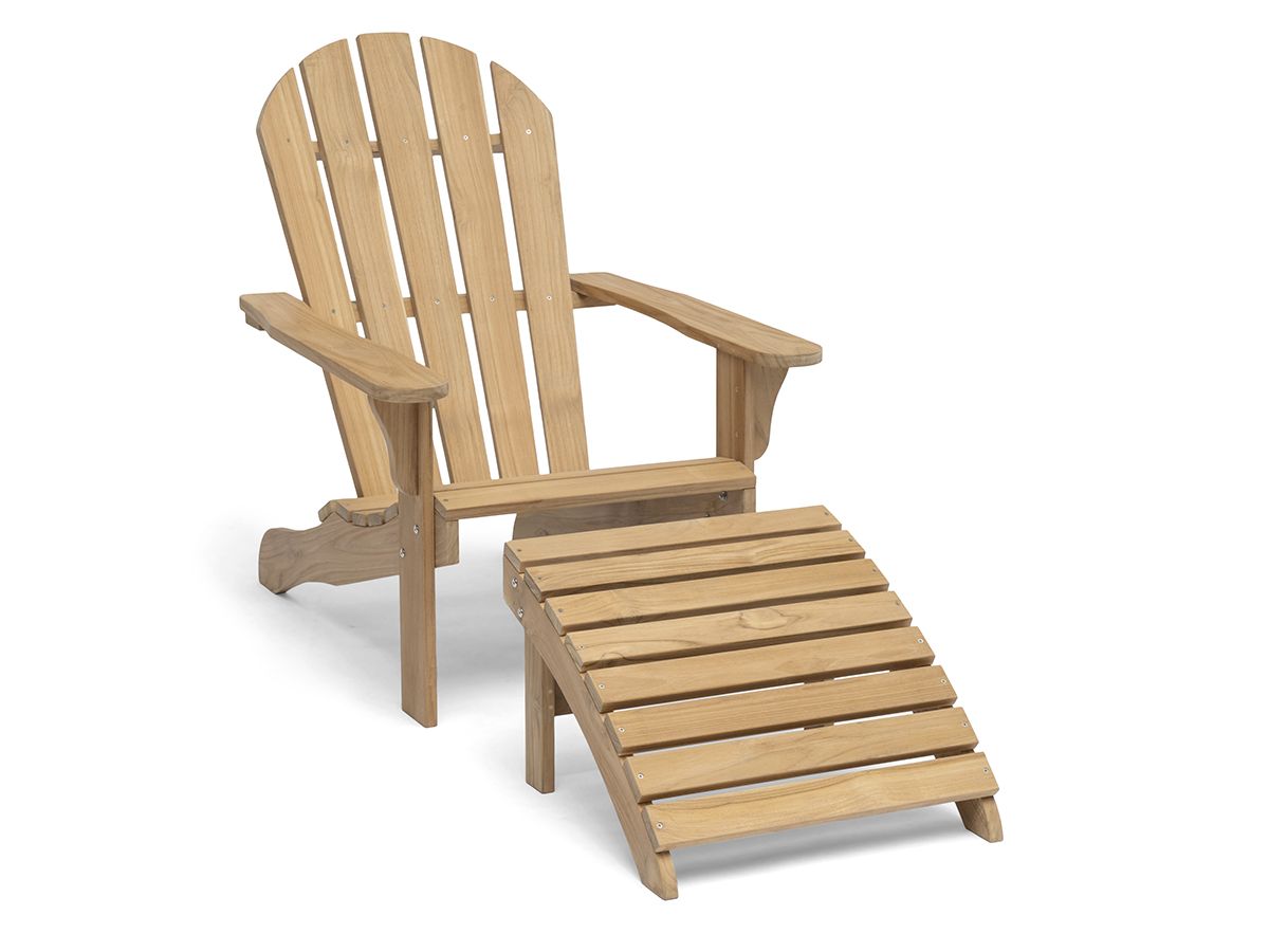 Tennessee Deckchair, Teak-Liegestuhl inkl. Fußteil von Hillerstorp