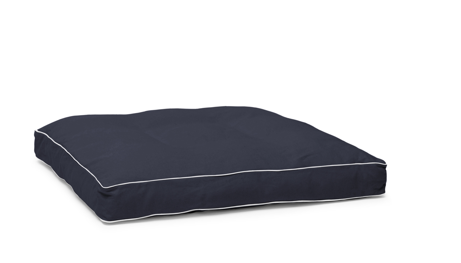 Bara Vara Hockerkissen blau mit weiß, 11 cm dicke Polsterauflage für Lounge-Hocker