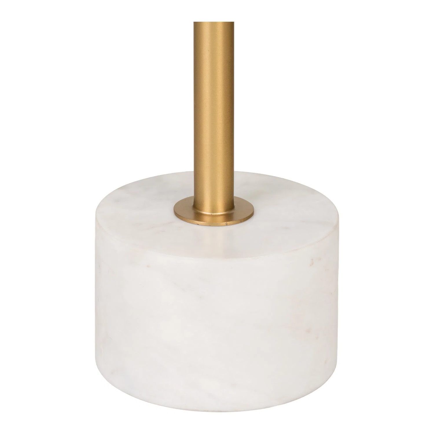 Lecco Beistelltisch Messing/Marmor rund Ø41x58 cm, House Nordic