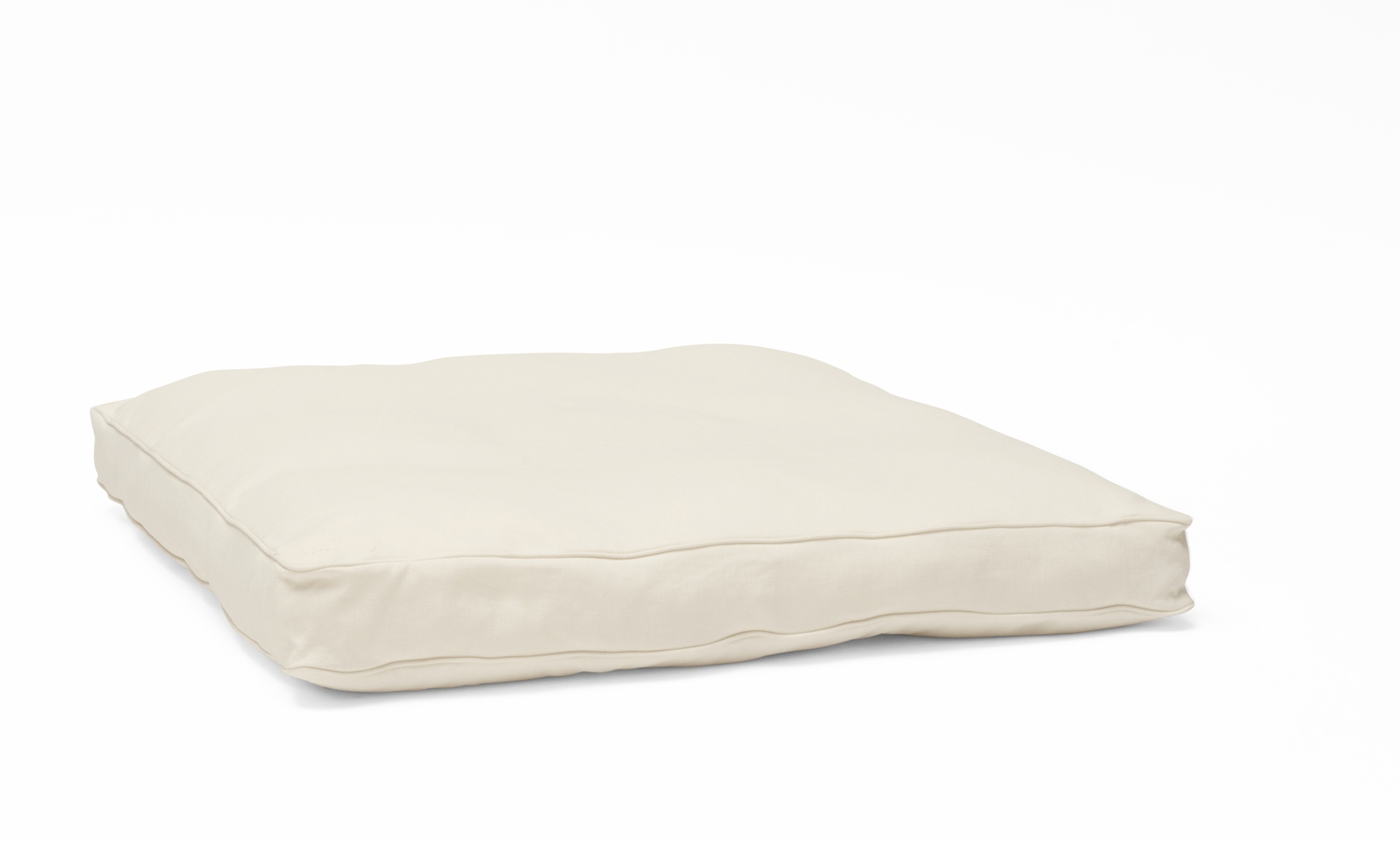 Bara Vara Hockerkissen natur, 11 cm dicke Polsterauflage für Lounge-Hocker