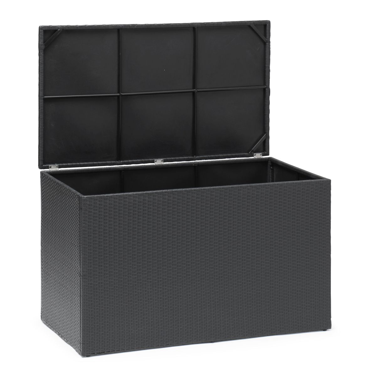 Boston Auflagenbox XL / Gartenbox 136x78x77 cm Polyrattan schwarz