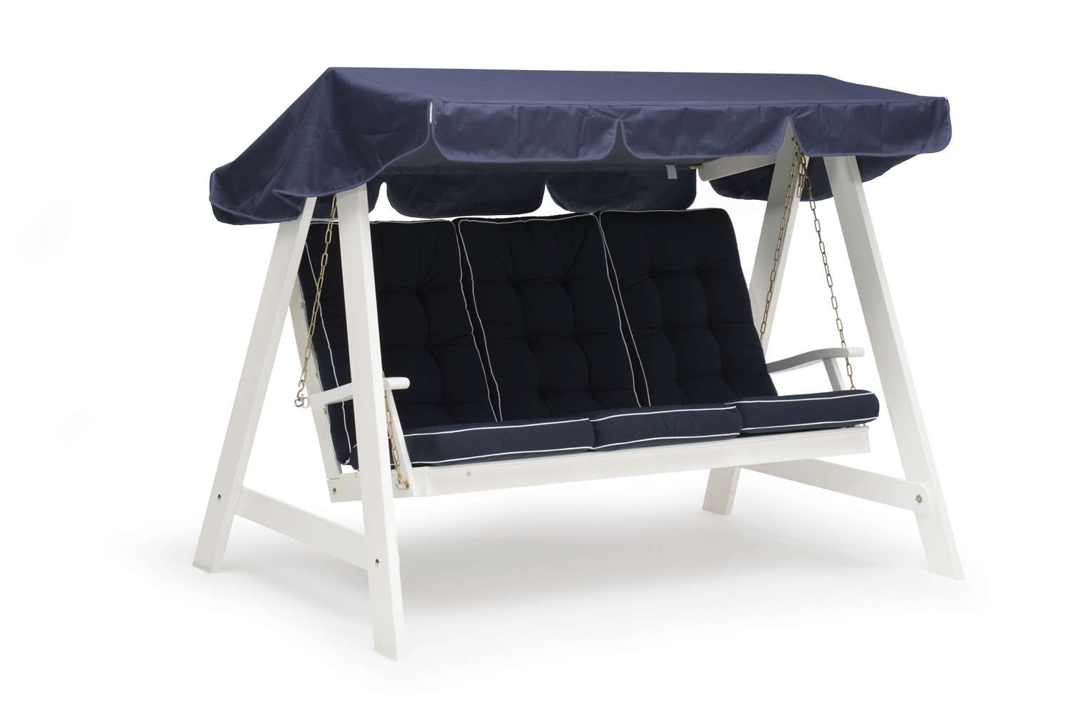 Dach für Hollywoodschaukel, Himmel / Sonnendach 191 x 125 cm marineblau, Polyester