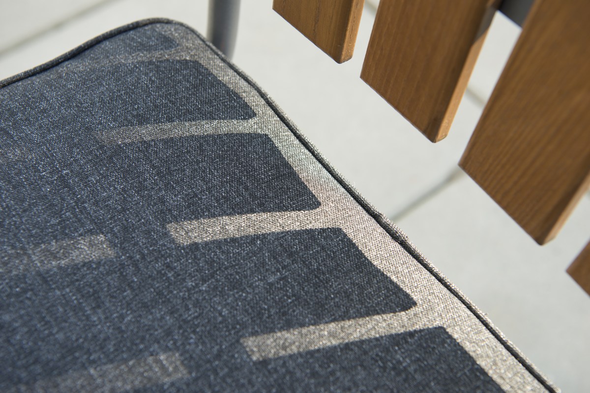 Sandhamn Stuhlkissen 40x40x4 cm für Freischwingsessel, schwarz-meliert