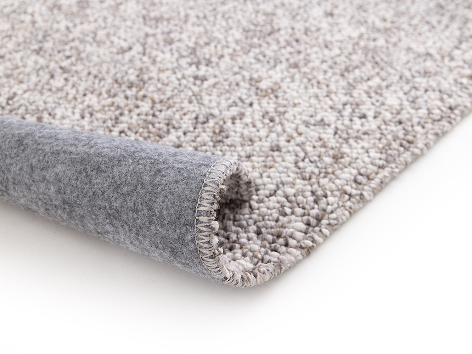 Cozy robuster Teppich in Wolloptik 160x230 cm, graubraun