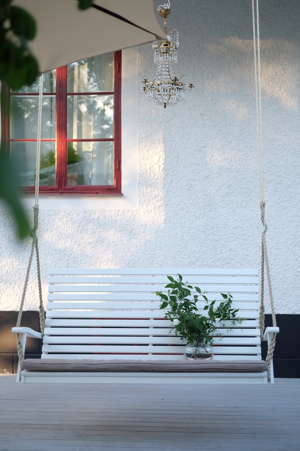 Marstrand Schaukelbank aus FSC-Holz weiß, Breite 164 cm